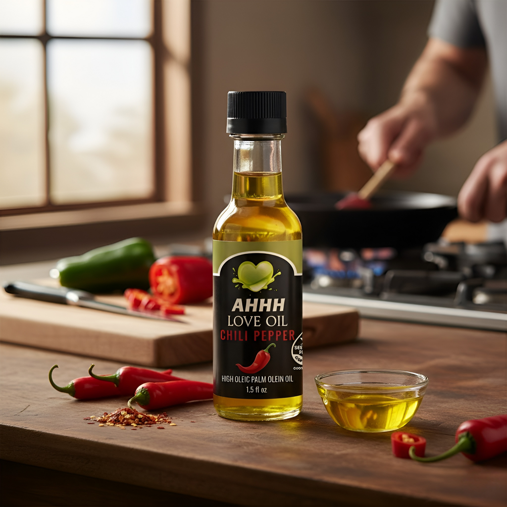Mini-size AHHH Love Oil 6-pack offering a complete range of plant-based high-temperature cooking oils