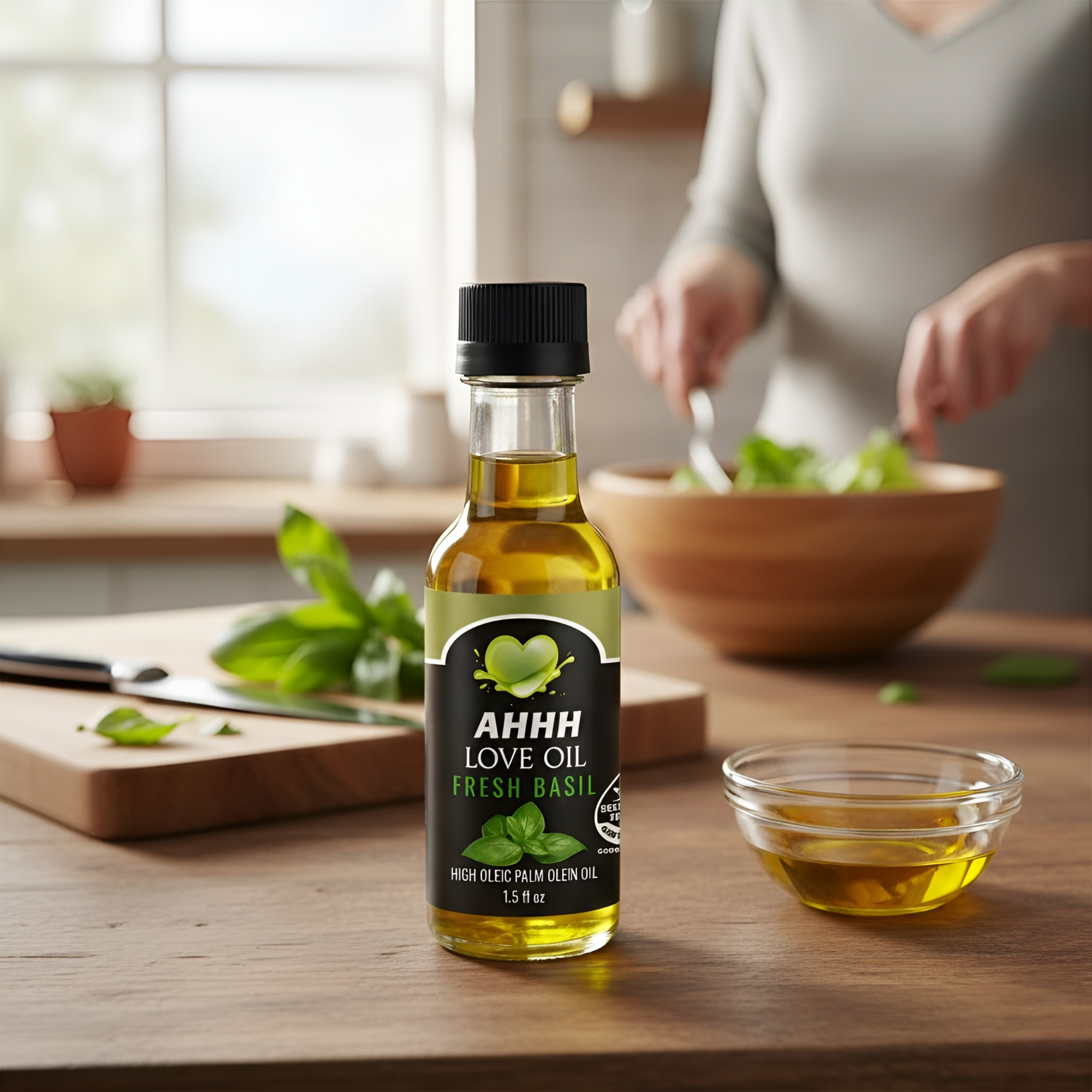 AHHH Love Oil premium 1.5oz 6-pack featuring diverse plant-based high-heat flavors