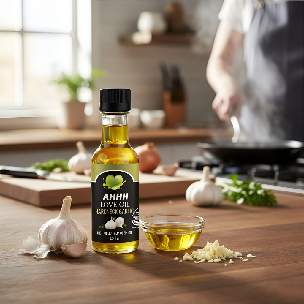 Healthy high-heat AHHH Love Oil 1.5oz six-flavor bundle ideal for cooking and tasting