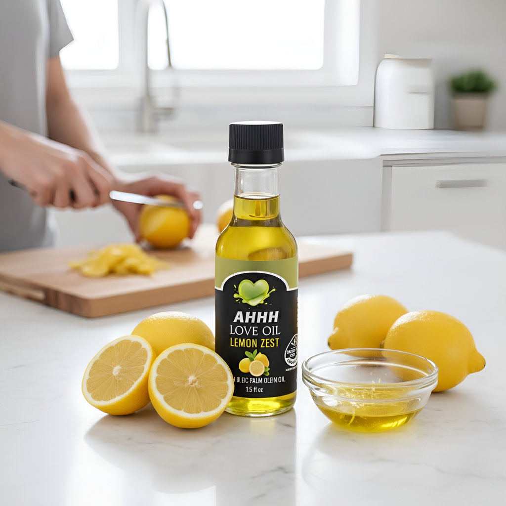 1.5oz AHHH Love Oil assorted flavor pack crafted for versatile plant-based cooking