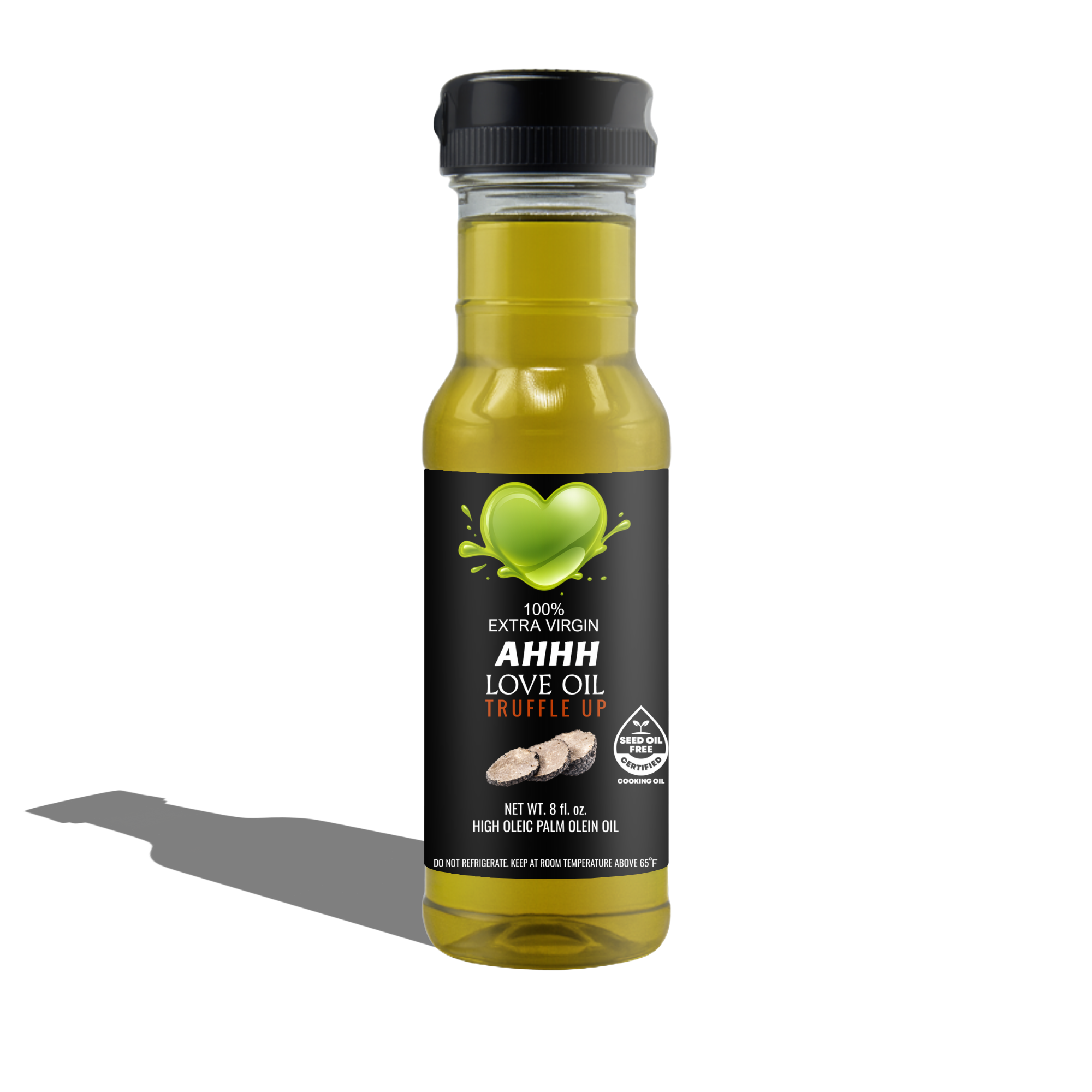 AHHH Love Oil Truffle Up plant-based high-heat cooking oil with rich truffle flavor