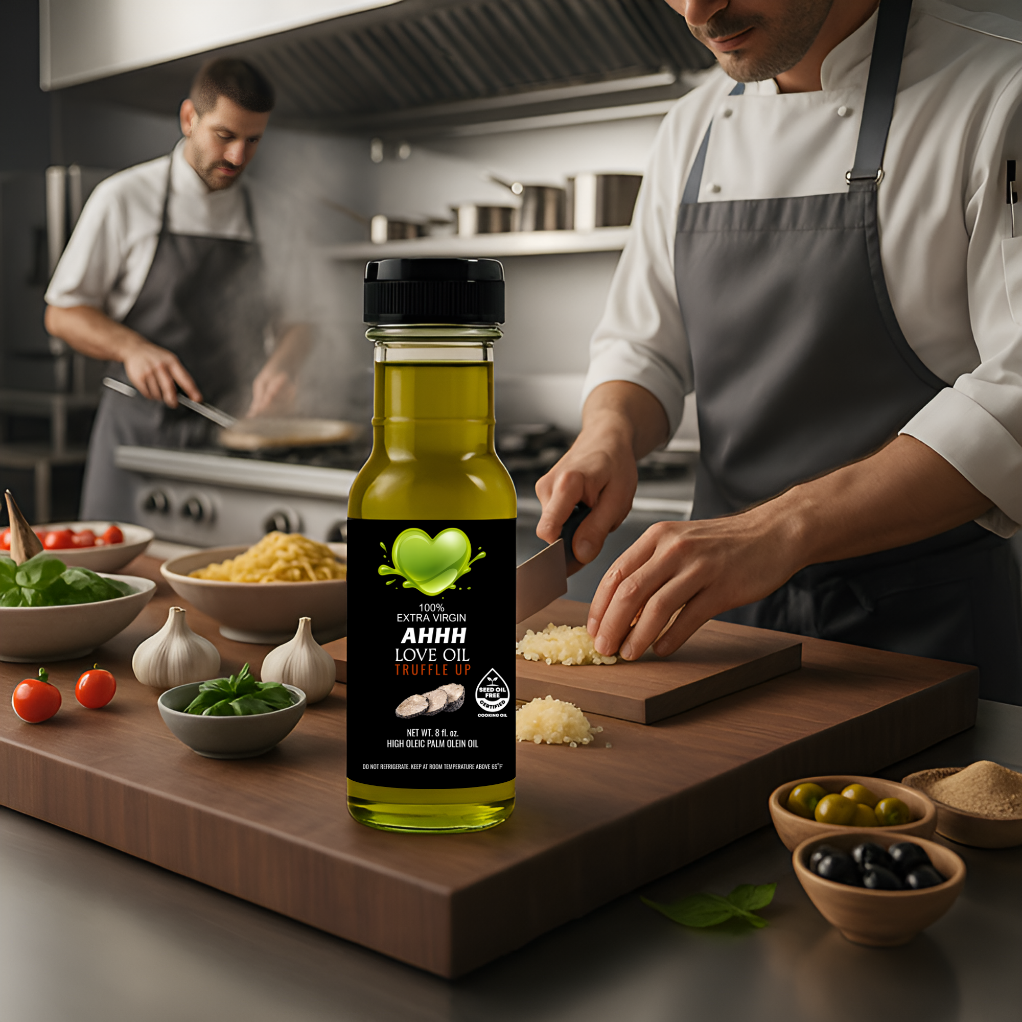 Truffle Up flavored AHHH Love Oil premium plant-based oil for rich gourmet meals